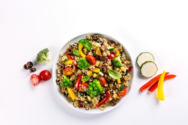 Quinoa blend with mediterranean vegetables